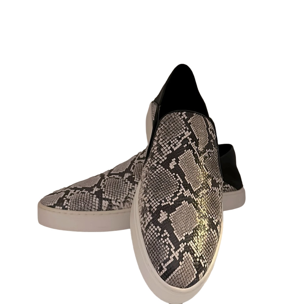 Vince Garvey Snakeskin Embossed Leather Sneaker Size 9.5 - NWT